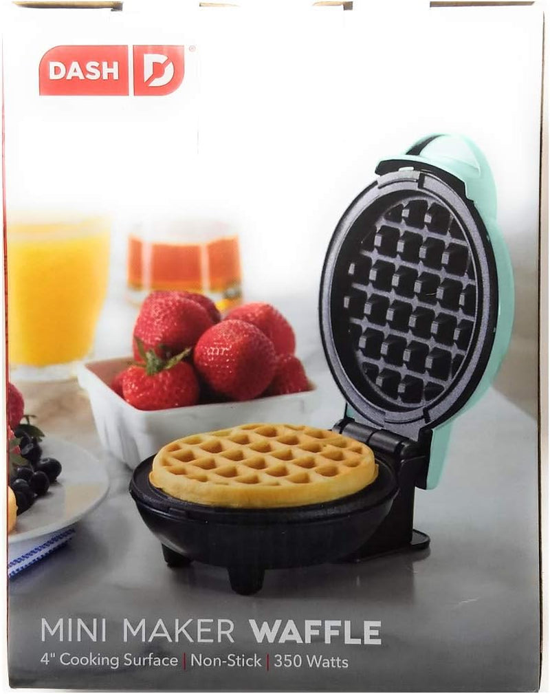 MINI Waffle Iron 4" with the Best Keto Chaffle Recipe Book and Journal by  (4 Inch MINI AQUA)